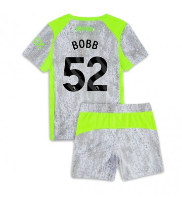 Manchester City Oscar Bobb #52 Tredjetrøje Børn 2025-26 Kortærmet (+ Korte bukser)